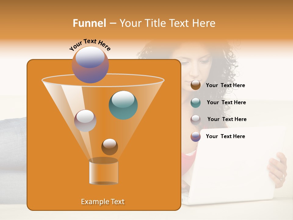 Lounge Woman House PowerPoint Template