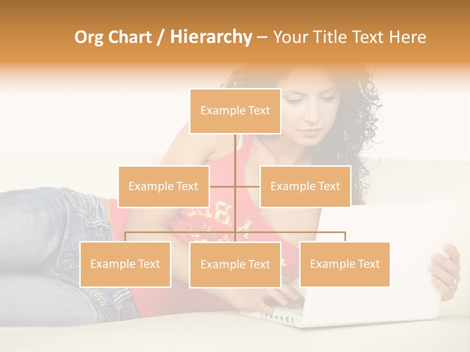 Lounge Woman House PowerPoint Template