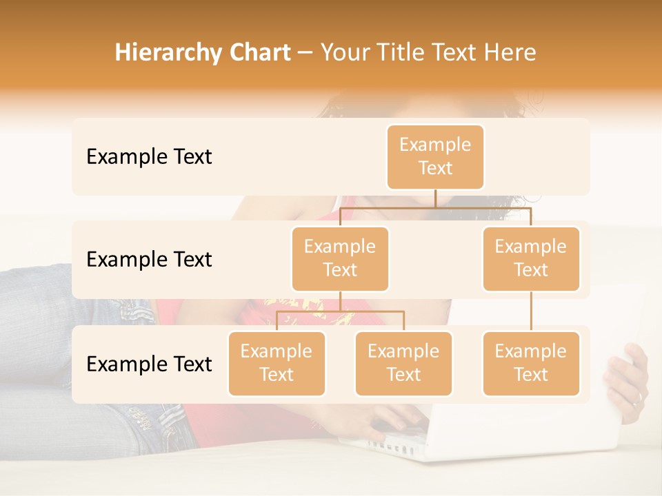 Lounge Woman House PowerPoint Template