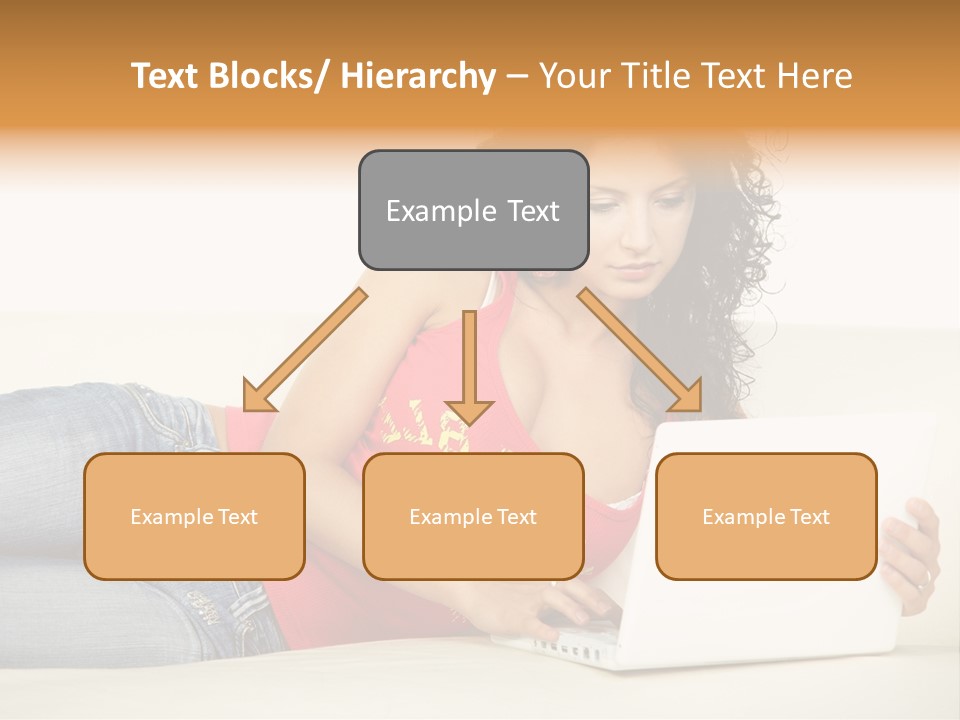 Lounge Woman House PowerPoint Template