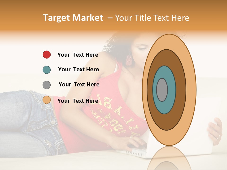 Lounge Woman House PowerPoint Template