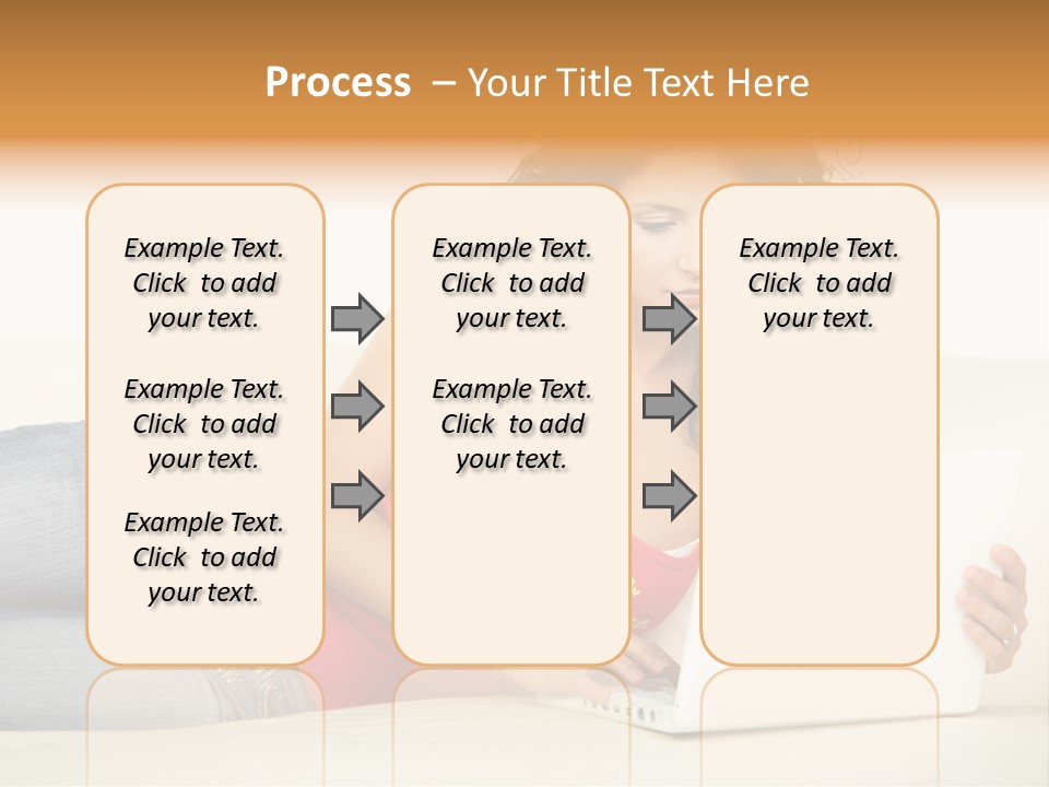 Lounge Woman House PowerPoint Template