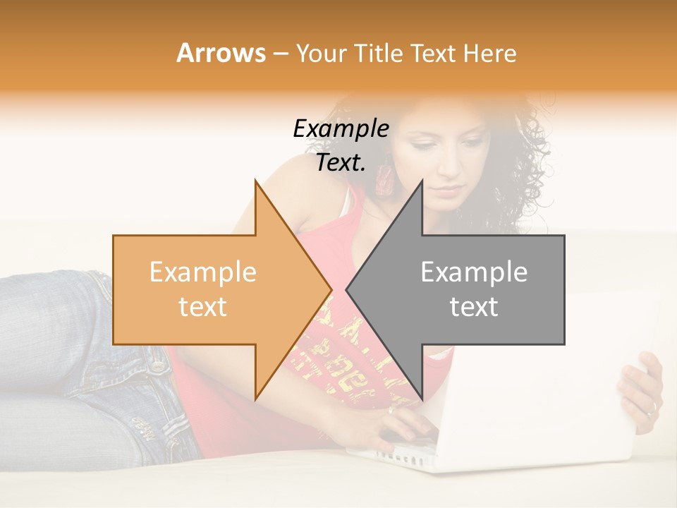 Lounge Woman House PowerPoint Template