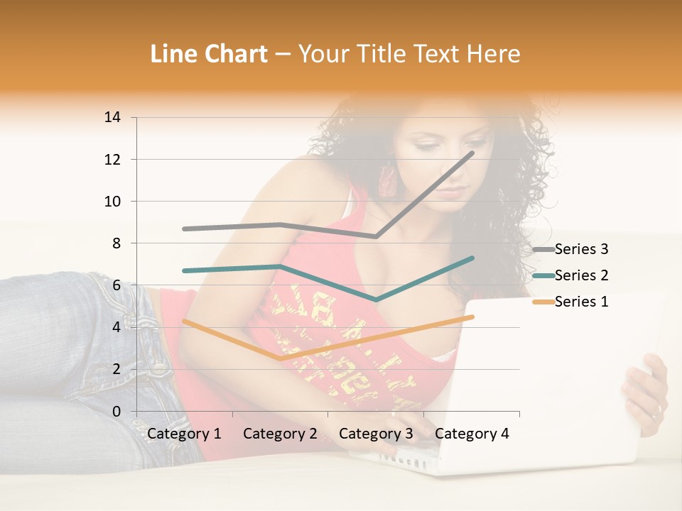 Lounge Woman House PowerPoint Template