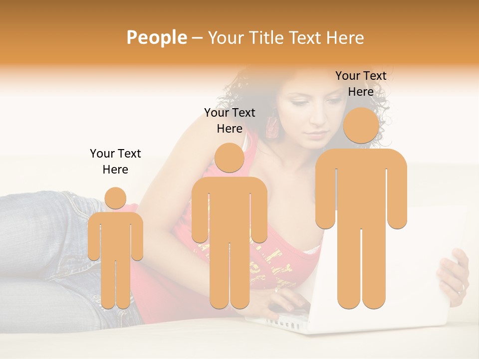 Lounge Woman House PowerPoint Template