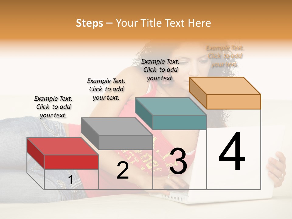 Lounge Woman House PowerPoint Template