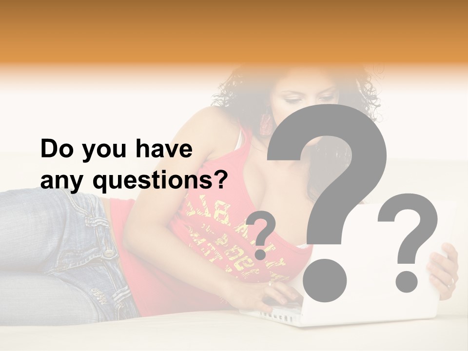 Lounge Woman House PowerPoint Template