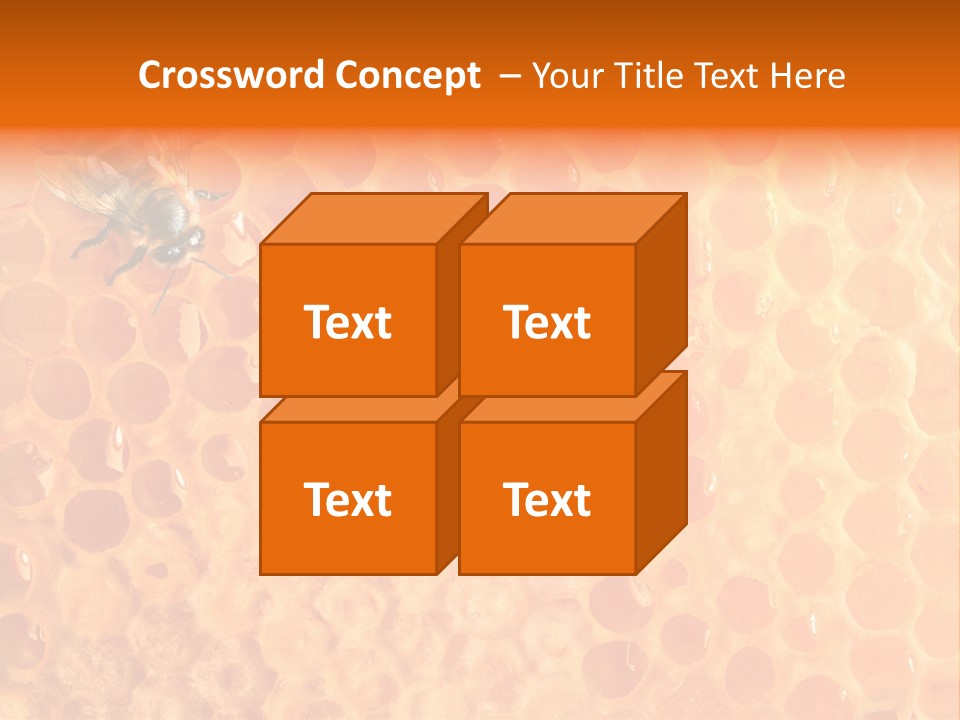 Honeycomb Worker Industrious PowerPoint Template