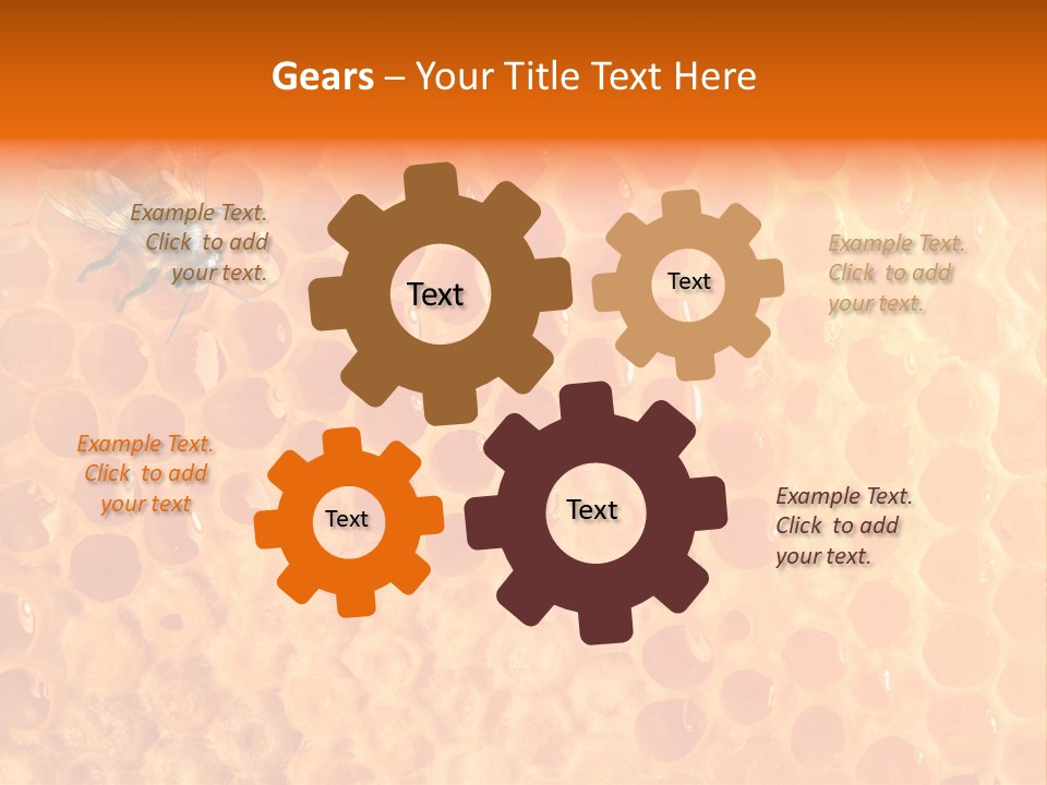 Honeycomb Worker Industrious PowerPoint Template