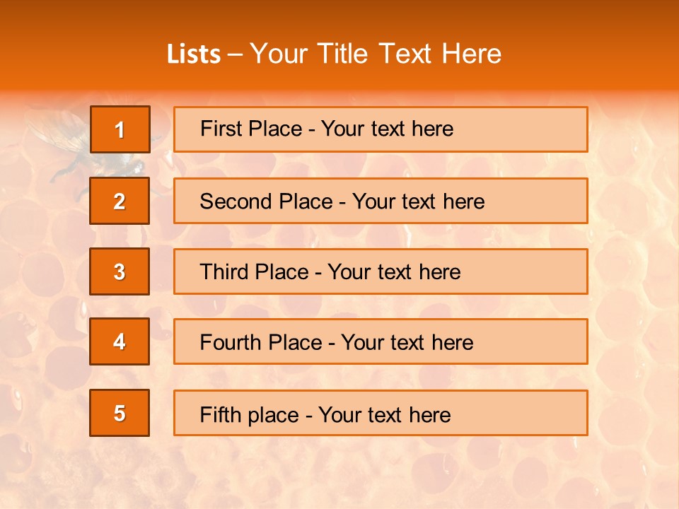 Honeycomb Worker Industrious PowerPoint Template
