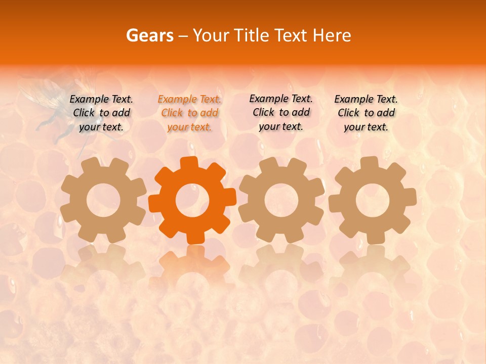 Honeycomb Worker Industrious PowerPoint Template