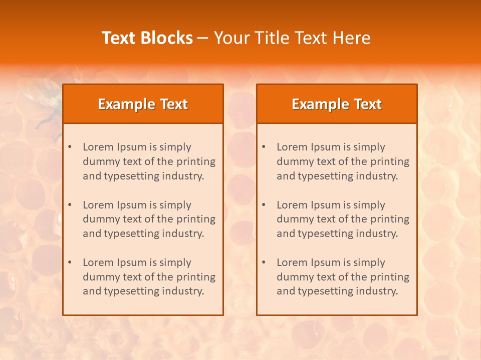 Honeycomb Worker Industrious PowerPoint Template