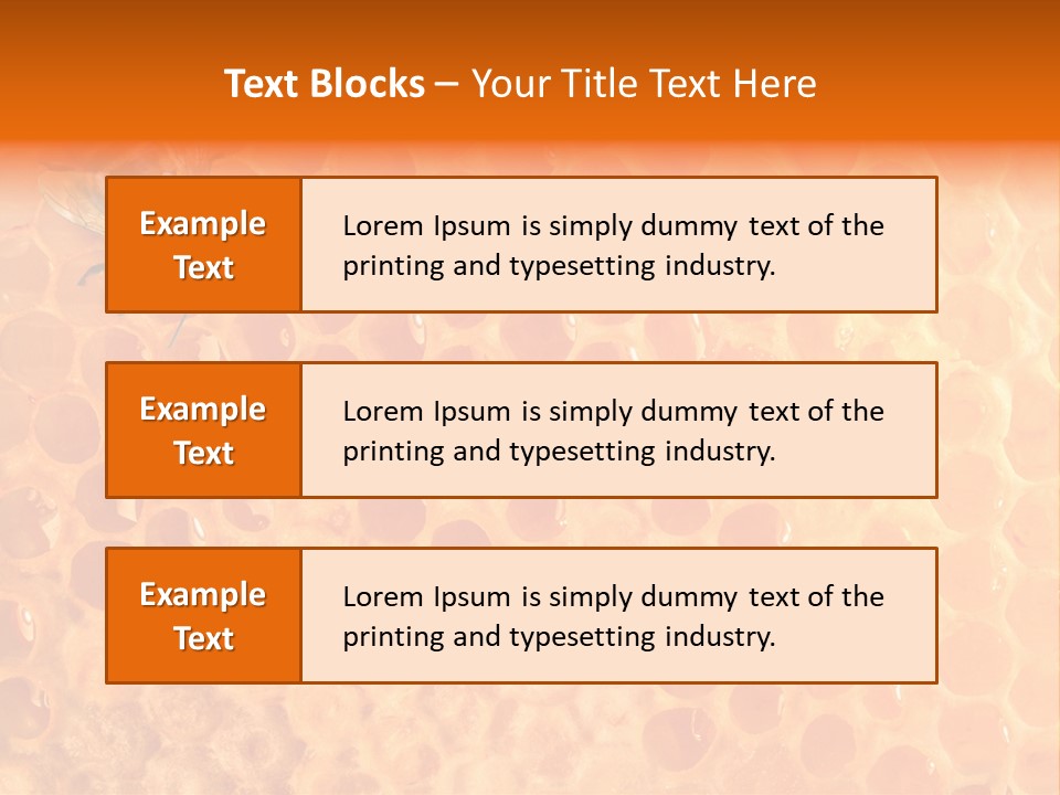 Honeycomb Worker Industrious PowerPoint Template