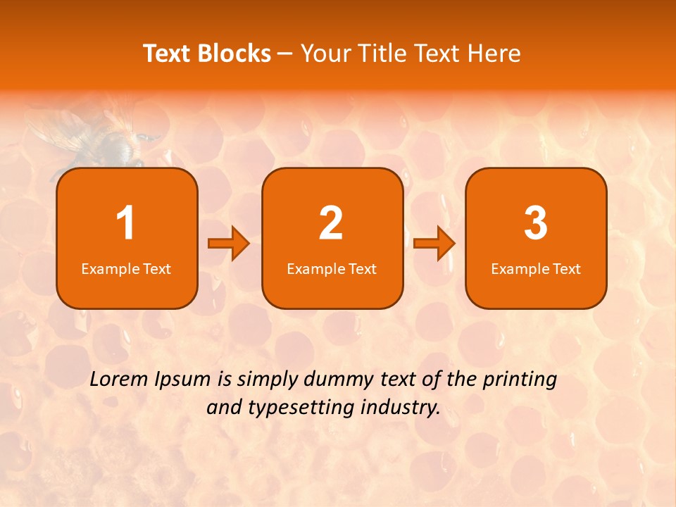 Honeycomb Worker Industrious PowerPoint Template