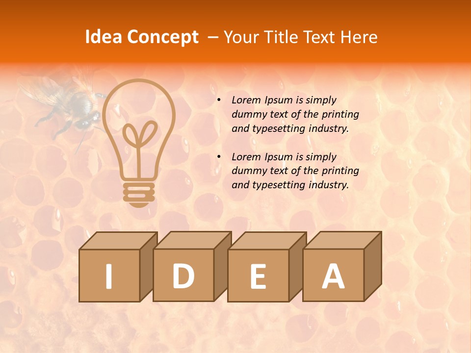 Honeycomb Worker Industrious PowerPoint Template
