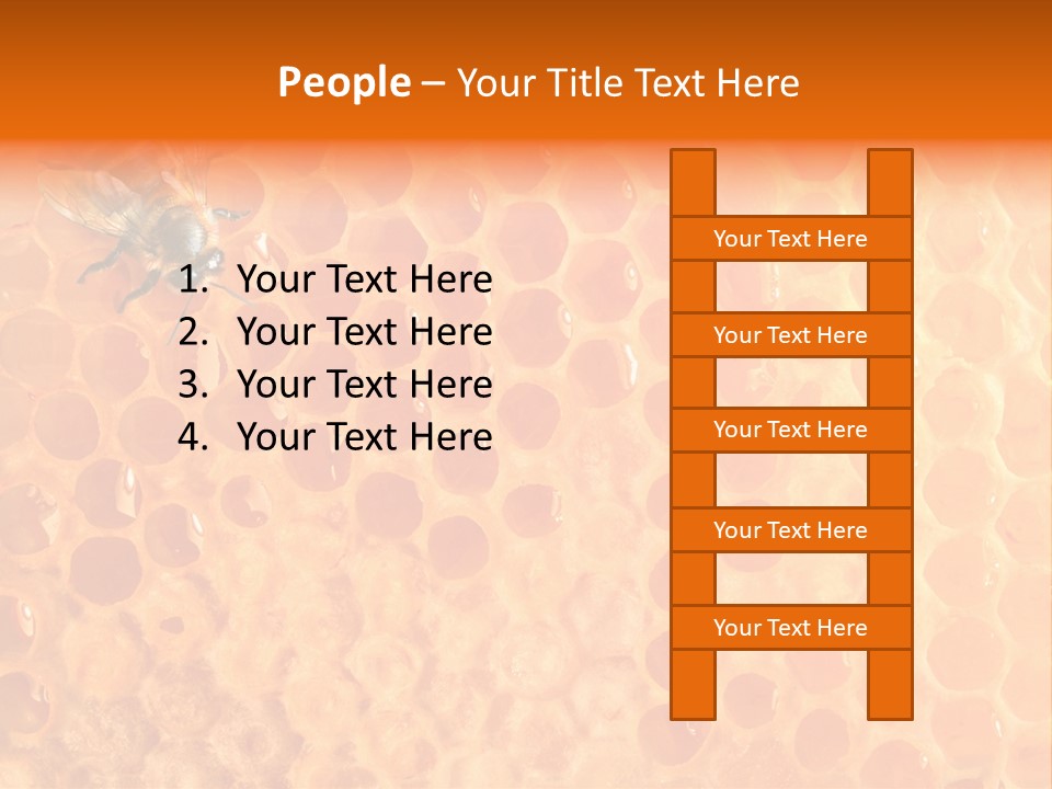 Honeycomb Worker Industrious PowerPoint Template