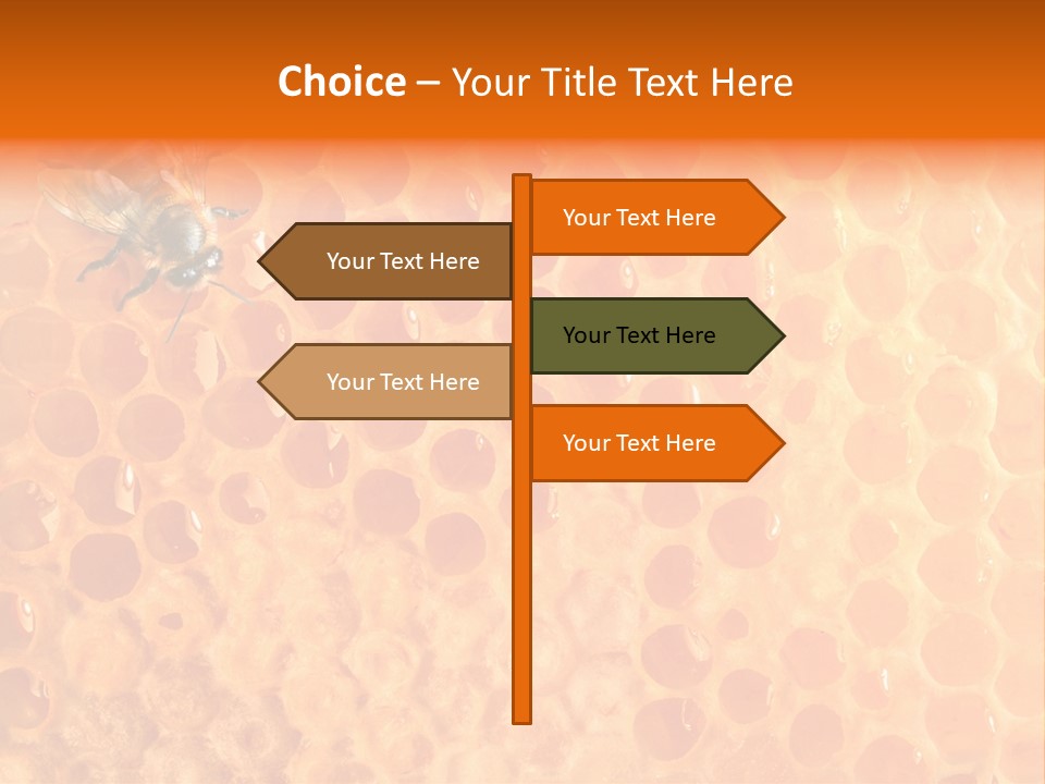 Honeycomb Worker Industrious PowerPoint Template