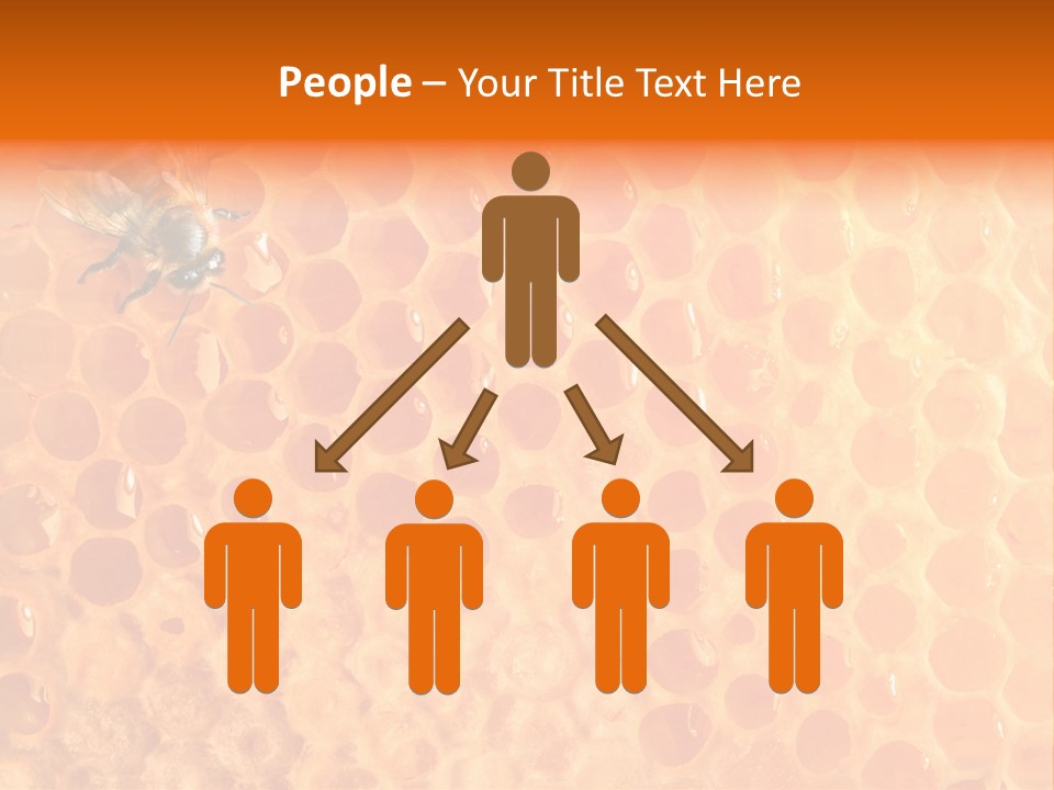 Honeycomb Worker Industrious PowerPoint Template
