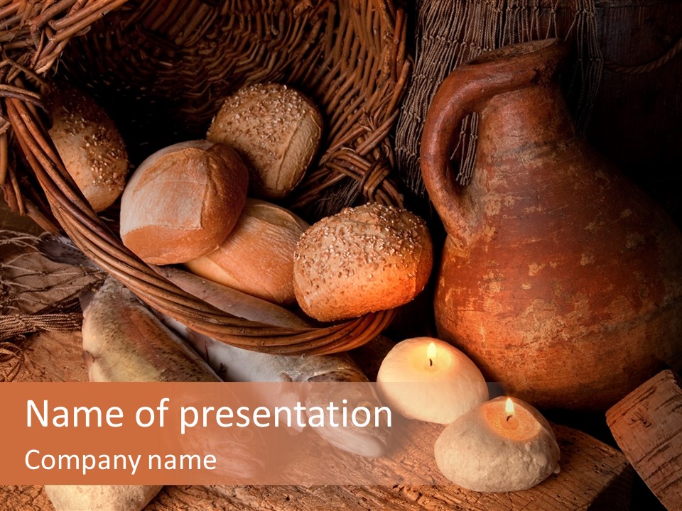 Pitcher Loaves Christianity PowerPoint Template