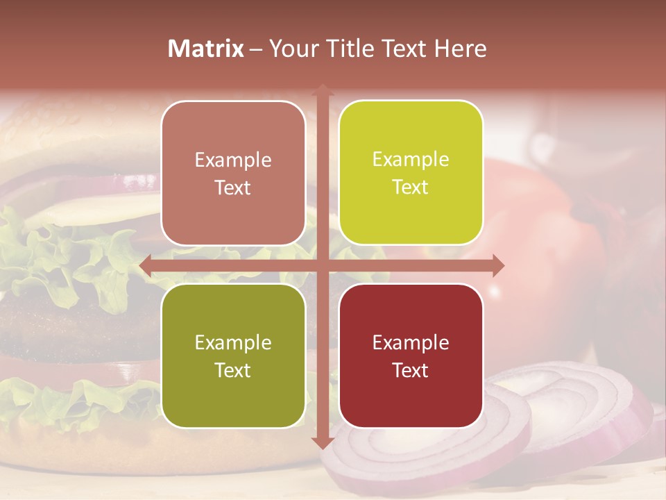 Hamburger Lettuce Broil PowerPoint Template