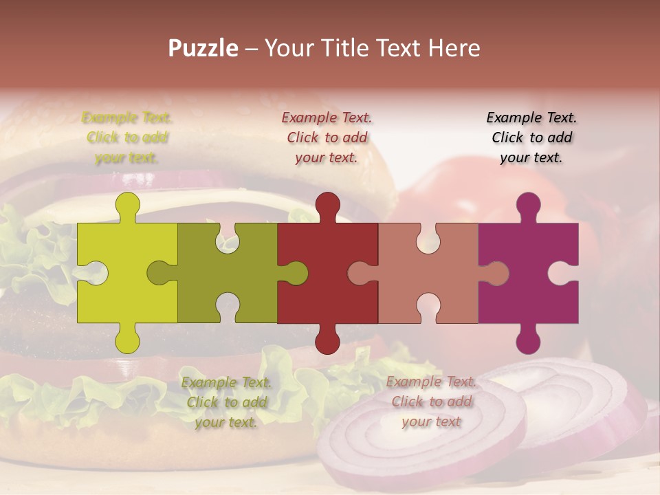 Hamburger Lettuce Broil PowerPoint Template