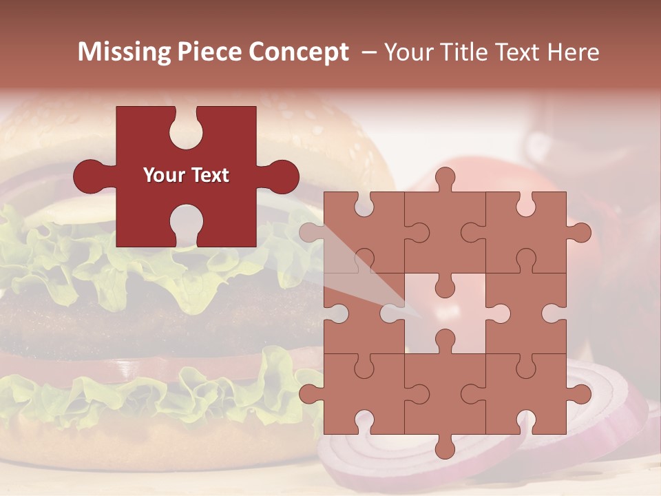 Hamburger Lettuce Broil PowerPoint Template
