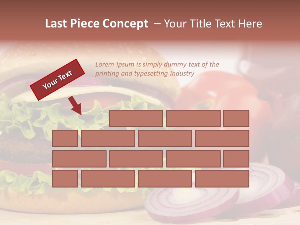Hamburger Lettuce Broil PowerPoint Template