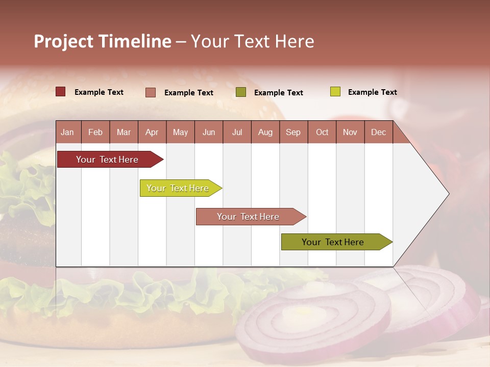 Hamburger Lettuce Broil PowerPoint Template