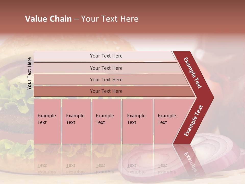 Hamburger Lettuce Broil PowerPoint Template