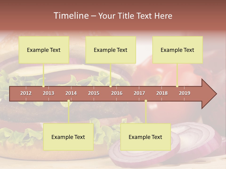 Hamburger Lettuce Broil PowerPoint Template