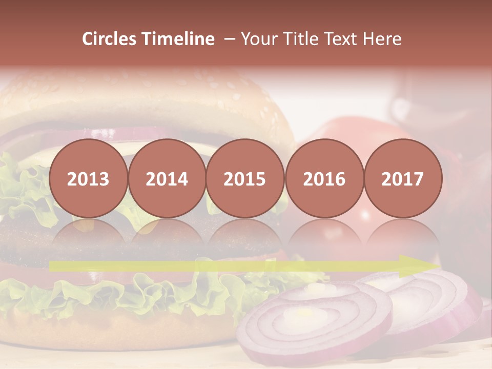 Hamburger Lettuce Broil PowerPoint Template