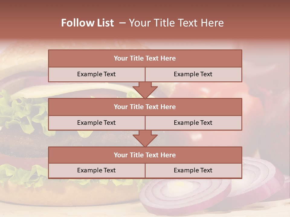 Hamburger Lettuce Broil PowerPoint Template