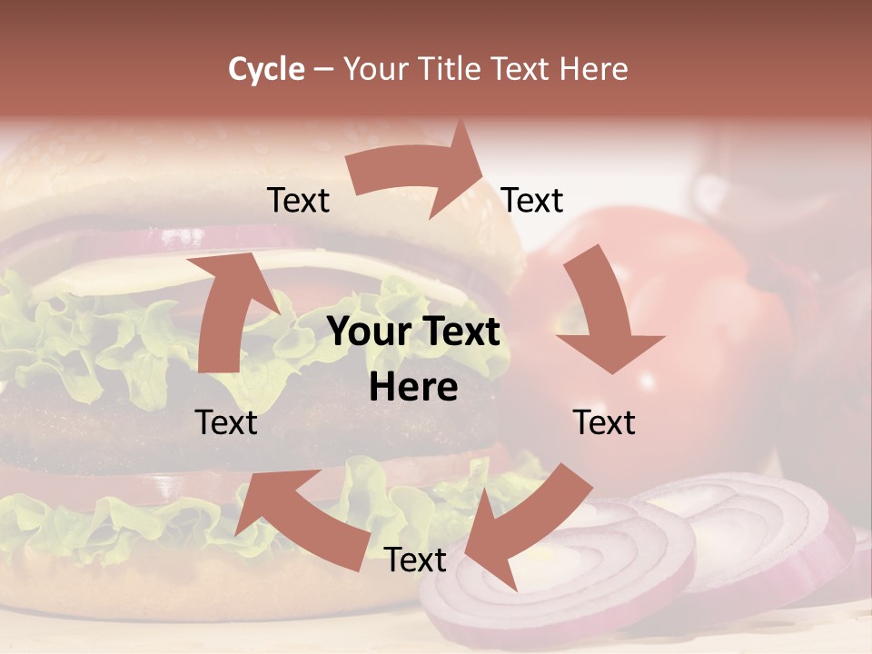 Hamburger Lettuce Broil PowerPoint Template