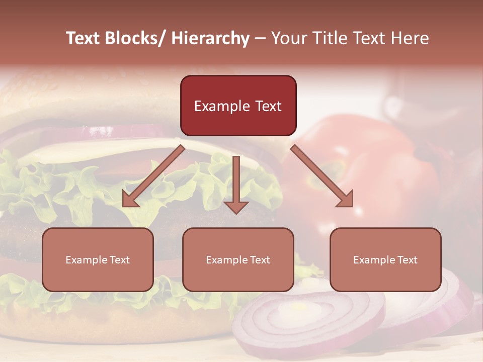 Hamburger Lettuce Broil PowerPoint Template