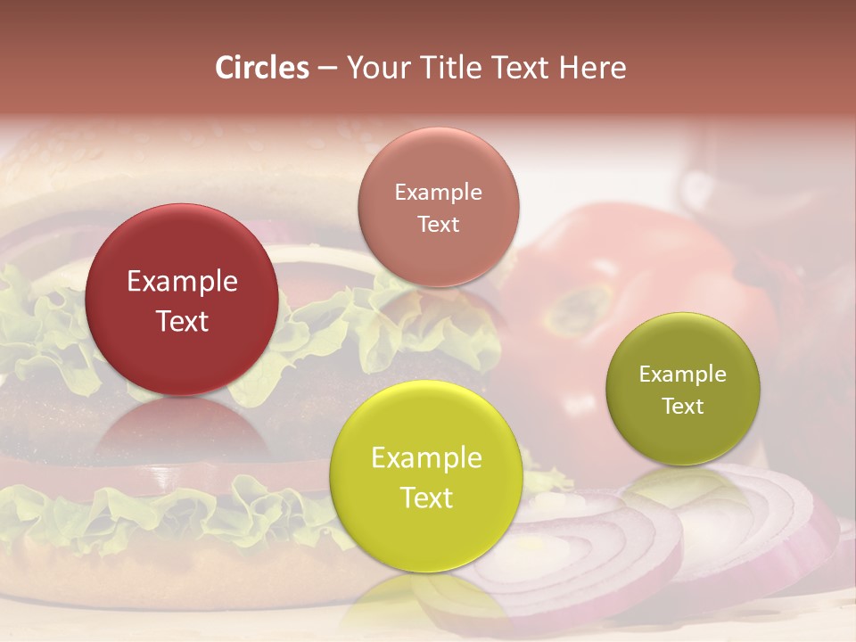 Hamburger Lettuce Broil PowerPoint Template