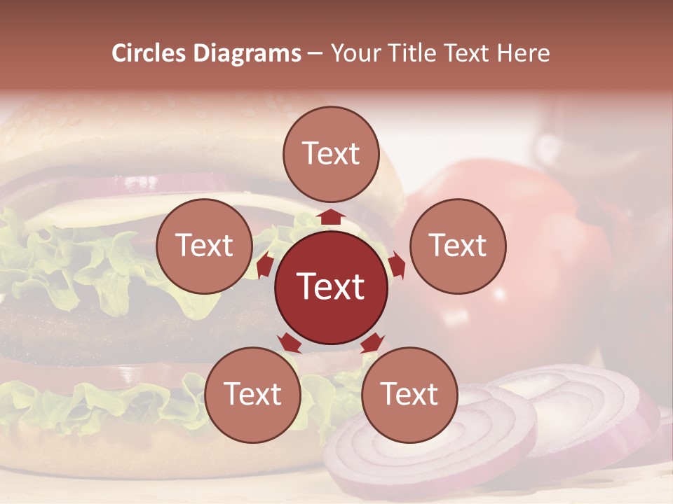 Hamburger Lettuce Broil PowerPoint Template