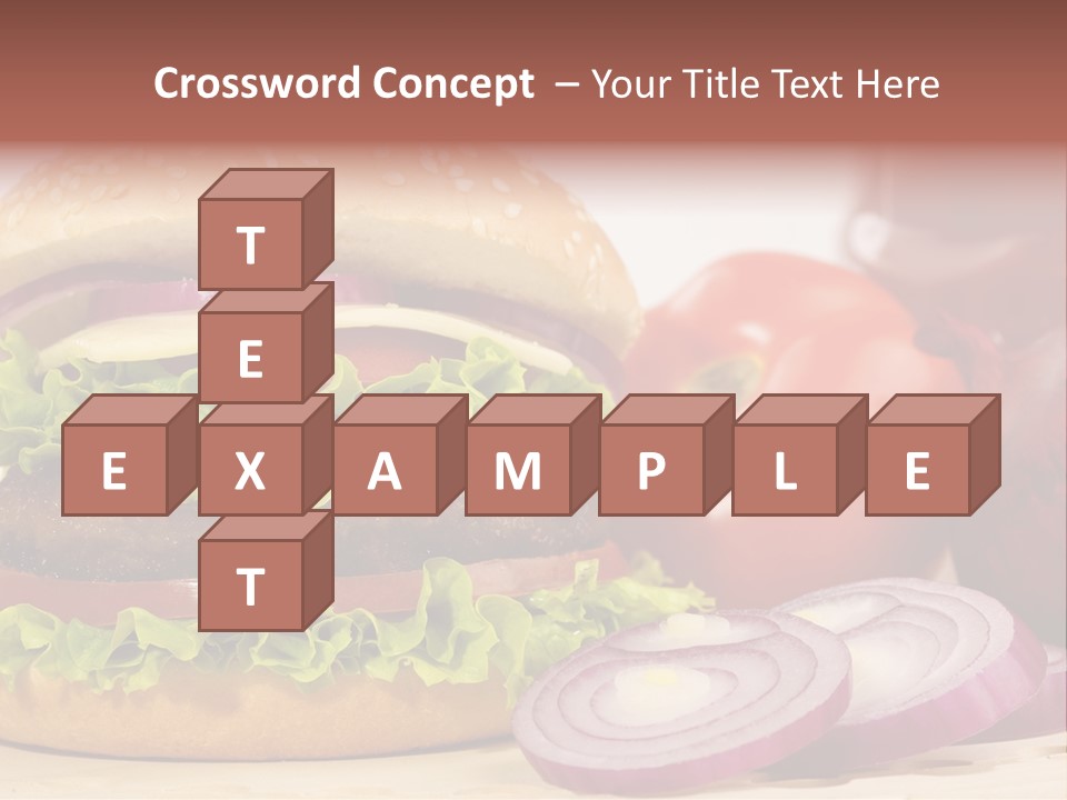 Hamburger Lettuce Broil PowerPoint Template