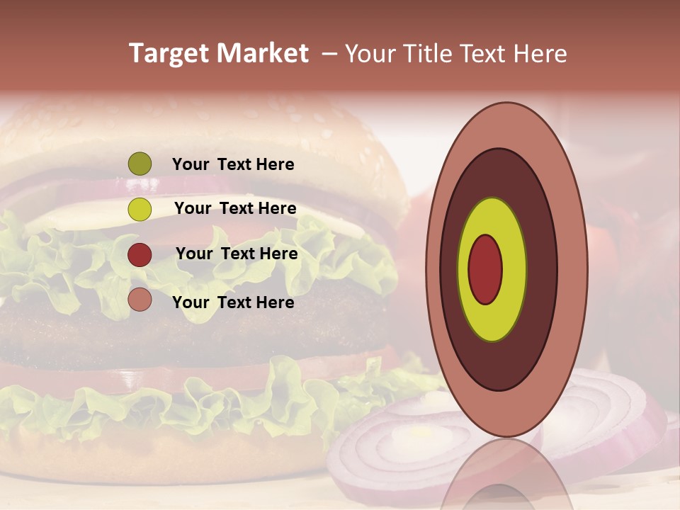 Hamburger Lettuce Broil PowerPoint Template