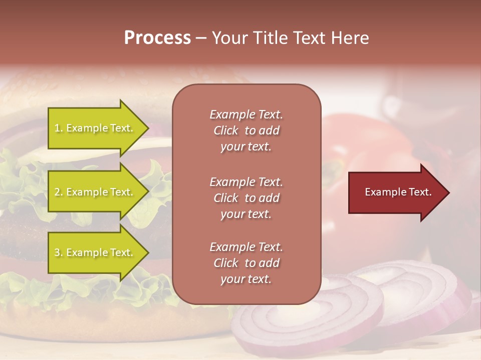 Hamburger Lettuce Broil PowerPoint Template
