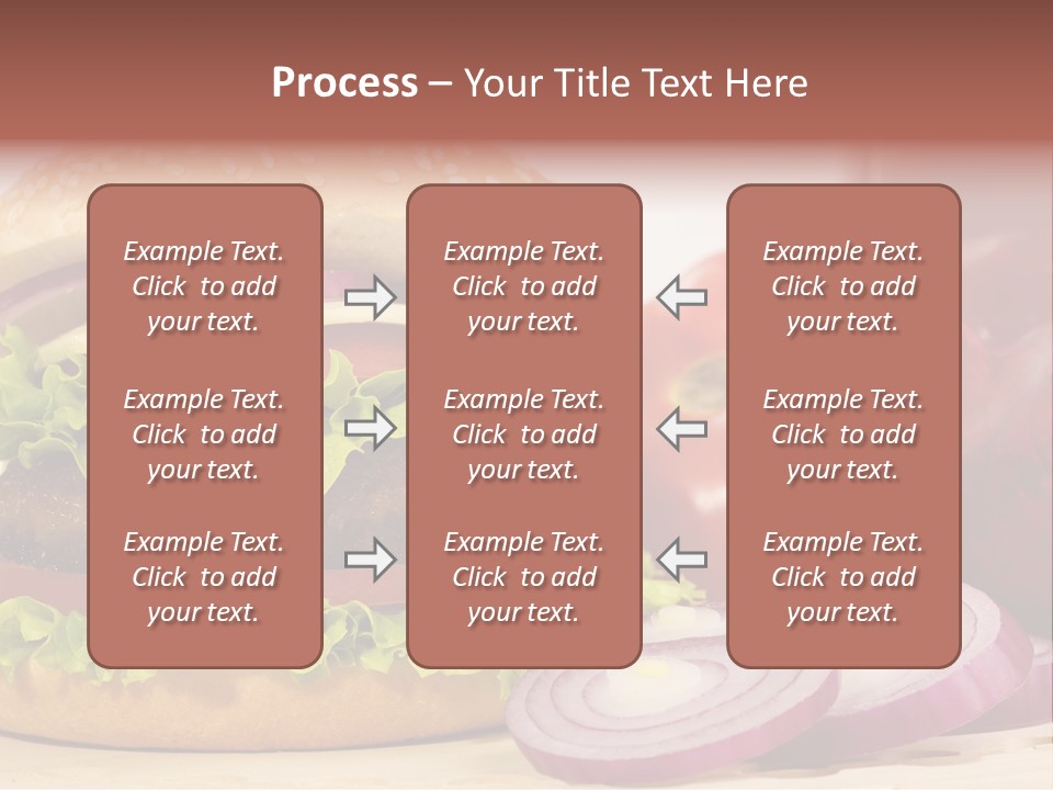 Hamburger Lettuce Broil PowerPoint Template