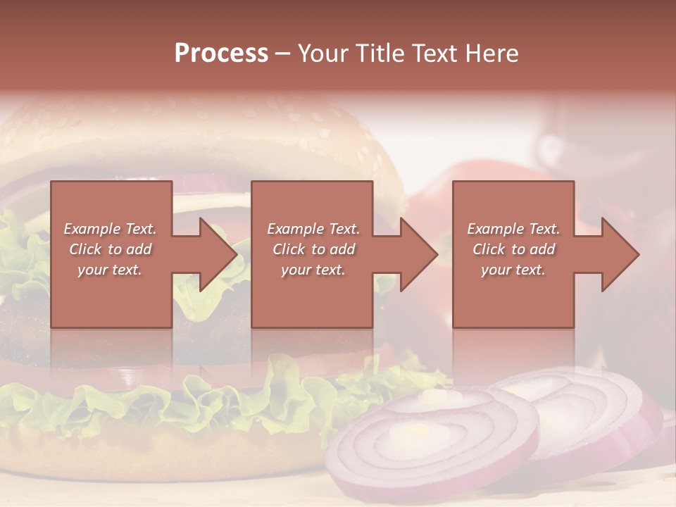 Hamburger Lettuce Broil PowerPoint Template