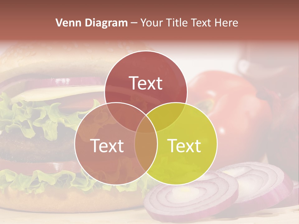 Hamburger Lettuce Broil PowerPoint Template