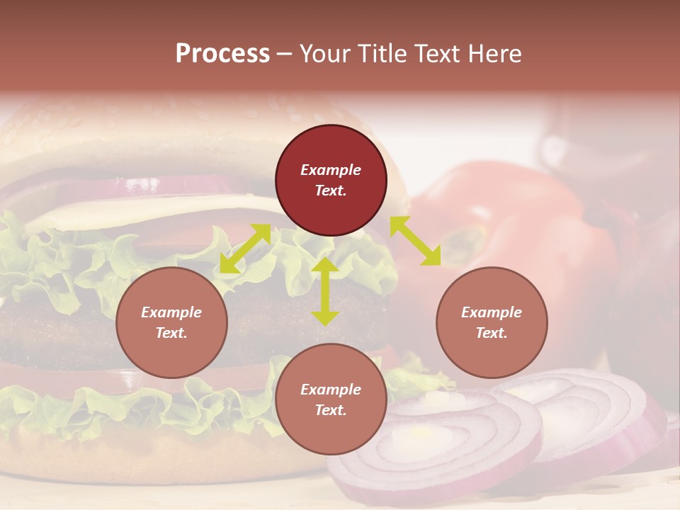 Hamburger Lettuce Broil PowerPoint Template