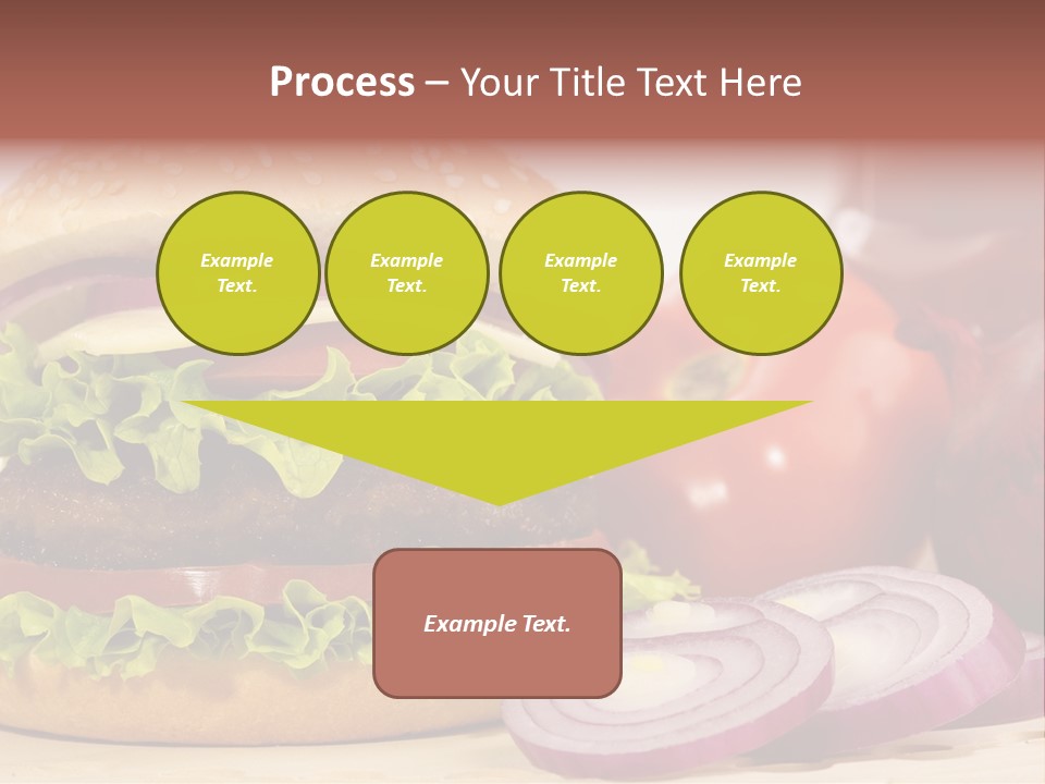 Hamburger Lettuce Broil PowerPoint Template
