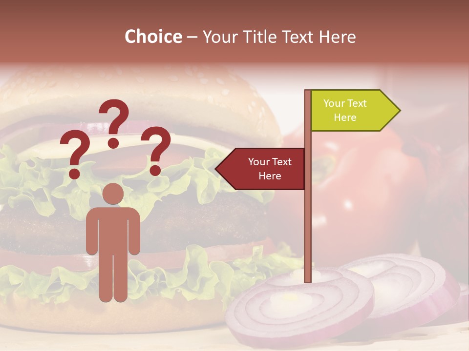 Hamburger Lettuce Broil PowerPoint Template