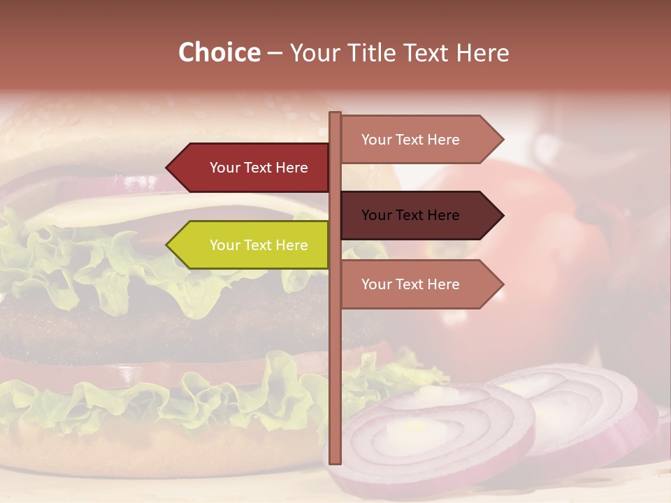 Hamburger Lettuce Broil PowerPoint Template
