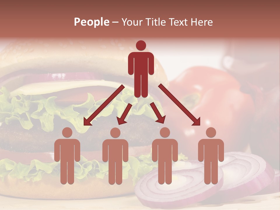 Hamburger Lettuce Broil PowerPoint Template