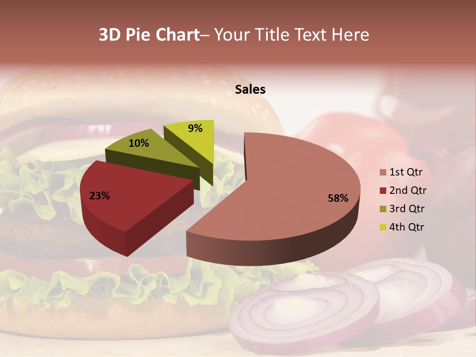Hamburger Lettuce Broil PowerPoint Template
