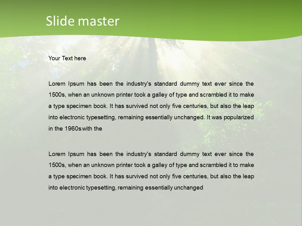 Bush Inspiration Sun PowerPoint Template