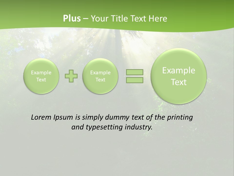 Bush Inspiration Sun PowerPoint Template